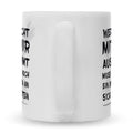 Bedruckte Tasse mit Spruch Wer nicht mit mir auskommt