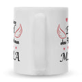 Bedruckte Tasse mit Spruch Engel ohne Flügel