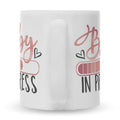 Bedruckte Tasse mit Spruch Baby in Progress