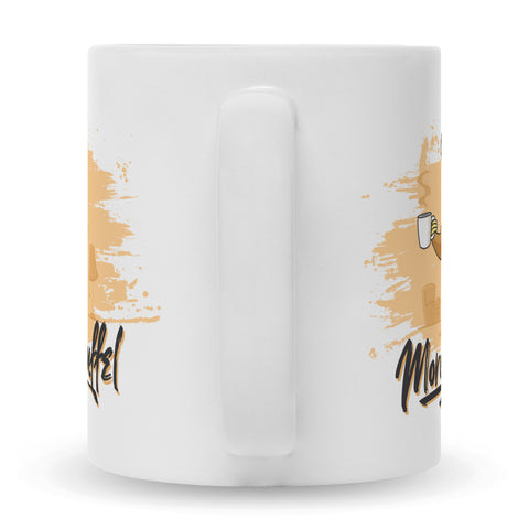 Bedruckte Tasse mit Spruch Morgenmuffel