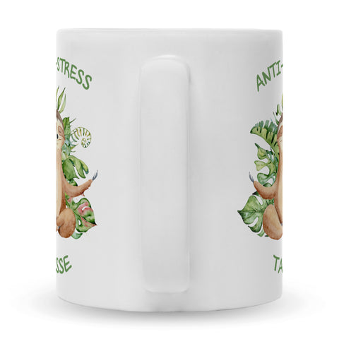 Bedruckte Tasse mit Spruch Anti-Stress Tasse