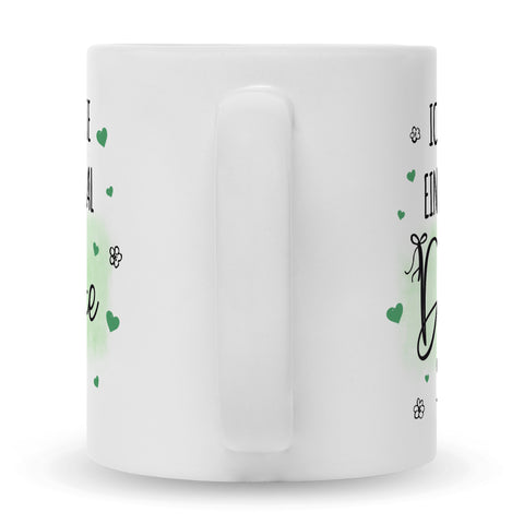 Bedruckte Tasse mit Spruch Wollte einfach mal danke sagen