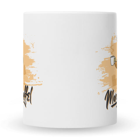 Bedruckte Tasse mit Spruch Morgenmuffel
