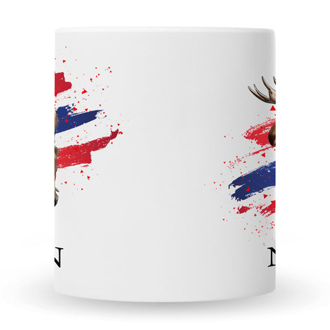 Bedruckte Tasse mit Motiv Norwegen