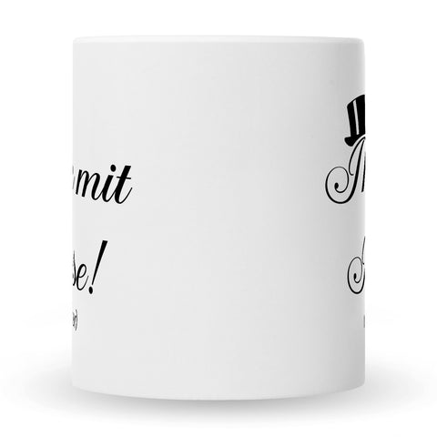 Bedruckte Tasse mit Spruch Mann mit Klasse