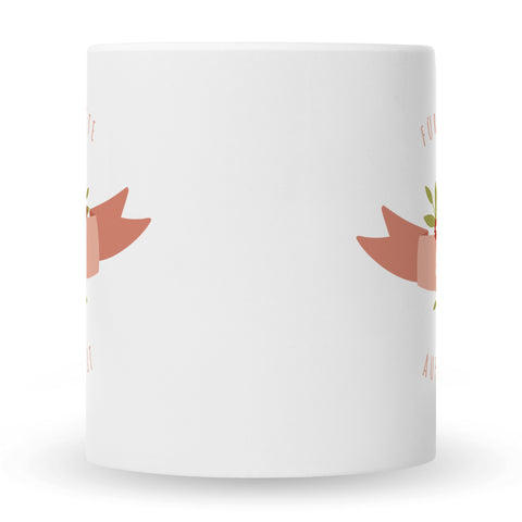Bedruckte Tasse mit Spruch Für die beste Mama