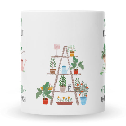 Bedruckte Tasse mit Spruch Meine Pflanzen brauchen mich