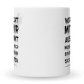 Bedruckte Tasse mit Spruch Wer nicht mit mir auskommt
