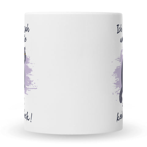 Bedruckte Tasse mit Spruch Ich kam, sah und hatte direkt keinen Bock V2