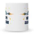 Bedruckte Tasse mit Spruch Pew Pew Madafakas