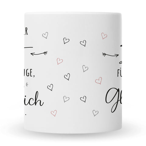 Bedruckte Tasse mit Spruch Nimm dir Zeit