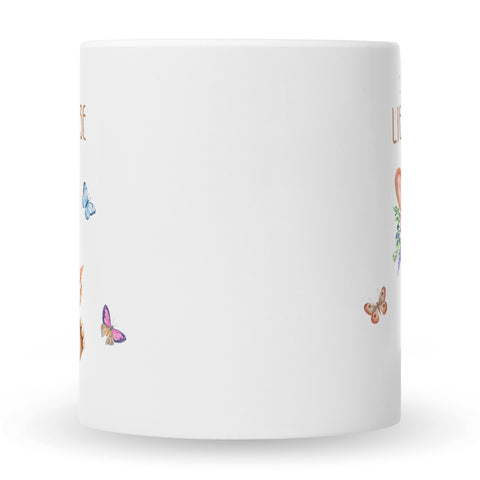 Bedruckte Tasse mit Spruch Lieblingshase