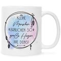 Bedruckte Tasse mit Spruch Große Herzen wie Deins
