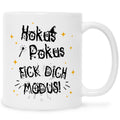 Bedruckte Tasse mit Spruch Hokus Pokus