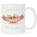 Bedruckte Tasse mit Spruch Für die beste Mama