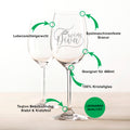 Leonardo Weinglas mit Gravur "Wine Diva"