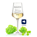 Leonardo Weinglas mit Gravur "Bauch Weine Po"