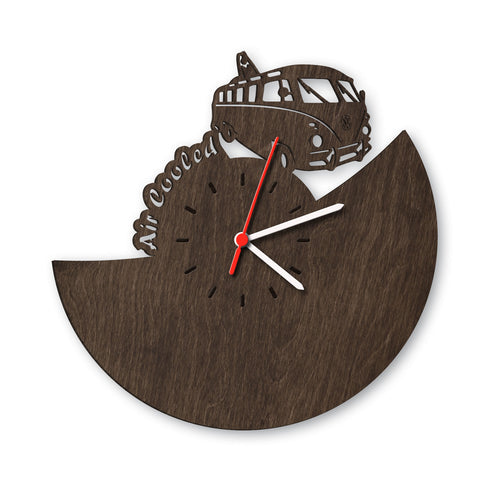 Wanduhr aus Holz Bully Eiche geräuchert
