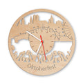 Wanduhr aus Holz Oktoberfest 2017 Birke