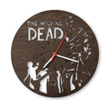 Wanduhr aus Holz The Walking Dead Uhrwerk Eiche geräuchert