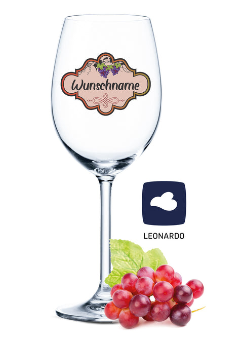 Leonardo Weinglas "Weinranke" mit Namen Gravur