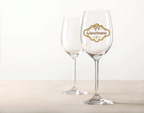 Leonardo Weinglas "Weinranke" mit Namen Gravur