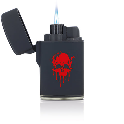 Elektrisches Feuerzeug - Jet Flamme - Nachfüllbar - Skull Design