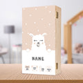 Bedruckte Holzkiste für Kinder- im Lama Design