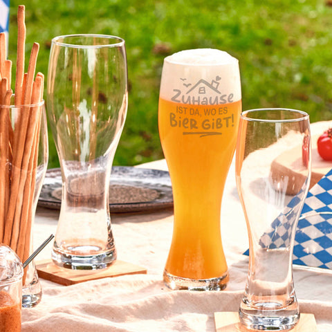 Leonardo Weizenglas "Zuhause ist da, wo es Bier gibt"