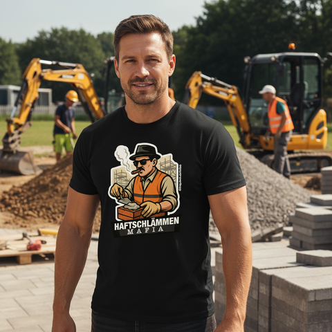 Oversize T-Shirt Haftschlämmen Mafia