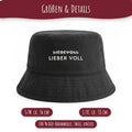 Größen Bucket Hat Lieber voll