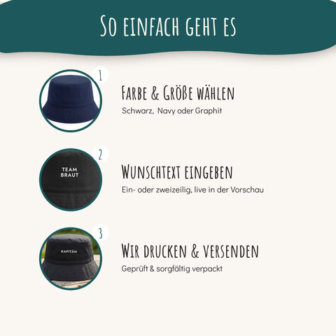 So gestaltest Du Deinen Bucket Hat