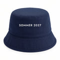 Bucket Hat mit Wunschtext Navy freigestellt