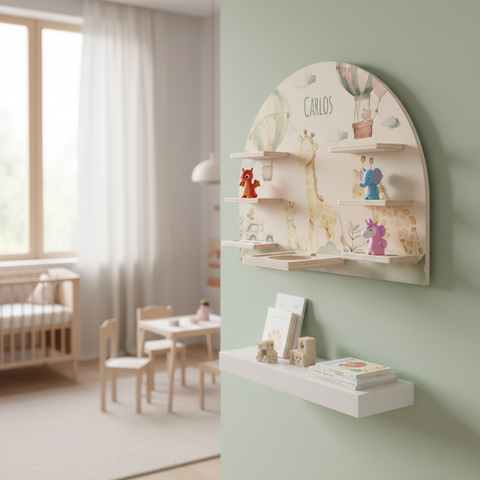 Tonie Regal an der Wand