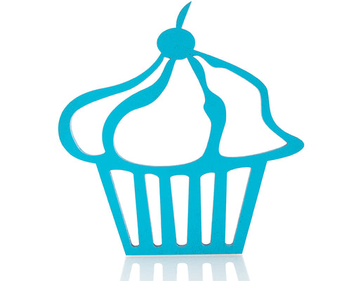 CupCake Deko Holz Motiv