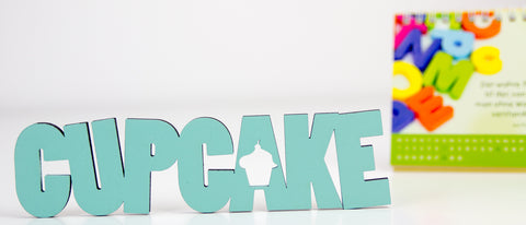 CupCake Deko Schriftzug