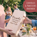 Stölzle Lausitz Weingläser "Freunde für immer" mit Namen im Set inkl. bedruckter Holzkiste