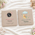 Personalisiertes Fotoalbum aus Leinen mit bedrucktem Cover