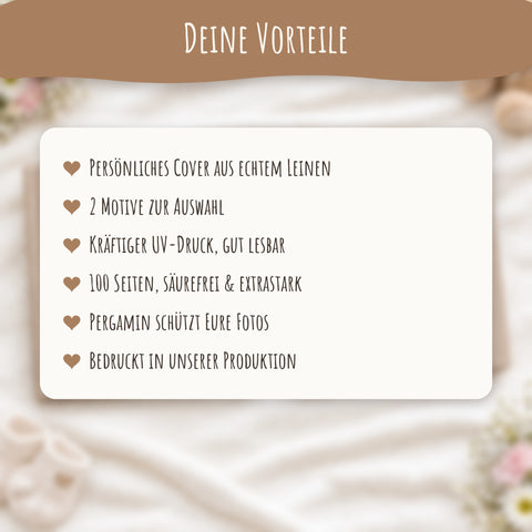 Vorteile des personalisierten Leinen-Fotoalbums