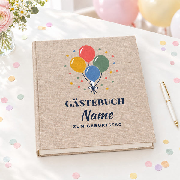 Gästebuch Geburtstag personalisiert, Motiv Gästebuch Geburtstag