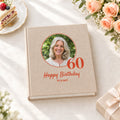 Fotoalbum zum Geburtstag personalisiert, Motiv Runder Geburtstag mit Foto