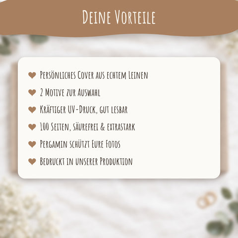 Vorteile des personalisierten Leinen-Fotoalbums