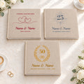 Personalisiertes Fotoalbum aus Leinen mit bedrucktem Cover