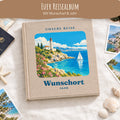 Personalisiertes Leinen-Reisealbum zum Einkleben