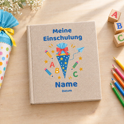 Fotoalbum Einschulung & Kindergarten personalisiert, Motiv Einschulung