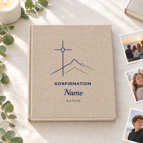 Fotoalbum Taufe, Kommunion & Konfirmation personalisiert, Motiv Konfirmation