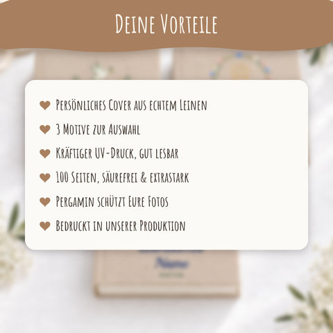 Vorteile des personalisierten Leinen-Fotoalbums