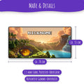 Maße des Gaming Mauspads: 70 x 35 cm, 2,5 mm dick