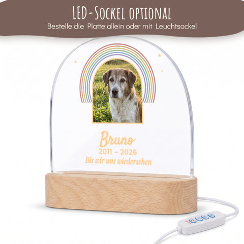 LED-Sockel optional zum Gedenklicht