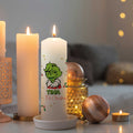 Große Kerze "Grinch" mit eigenem Namen